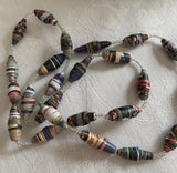 Hand-Rolled Paper Bead Necklaces