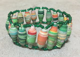 Hand-Rolled Paper Bead Bracelets