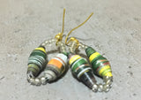 Hand-Rolled Paper Bead Earrings