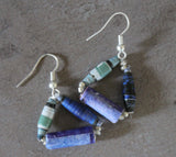 Hand-Rolled Paper Bead Earrings