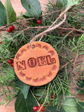 Rustic Leather Ornaments