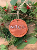 Rustic Leather Ornaments