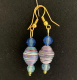 Hand-Rolled Paper Bead Earrings